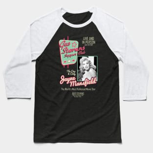 Jayne Mansfield Inspired Design Baseball T-Shirt